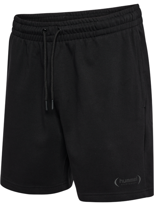 hmlFELIX SWEAT SHORTS, BLACK, packshot