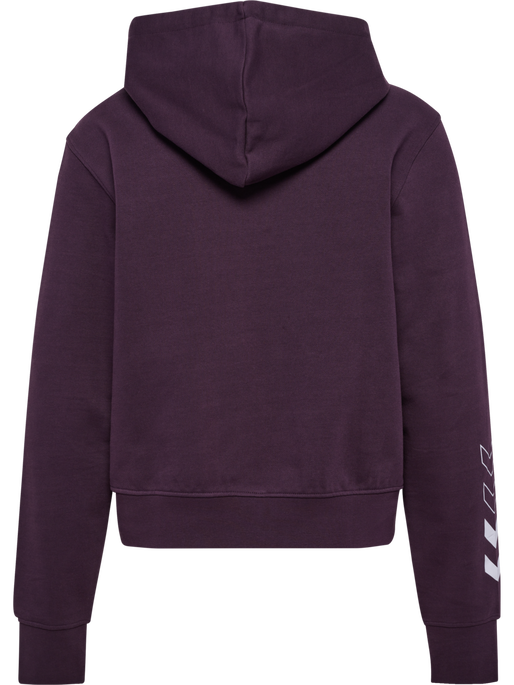 hmlELEMENTAL SHORT HOODIE WOMAN, PLUM PERFECT, packshot