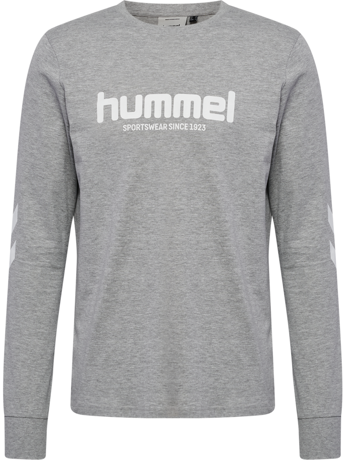 hmlLEGACY 2.0 T-SHIRT L/S, GREY MELANGE, packshot