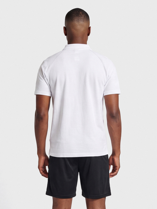 hmlPROMO POLO, WHITE, model