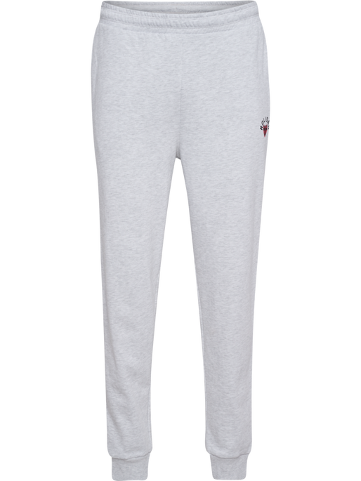 hmlROLIGAN SWEATPANTS, LIGHT GREY MELANGE hmlROLIGAN SWEATPANTS, LIGHT GREY MELANGE, packshot