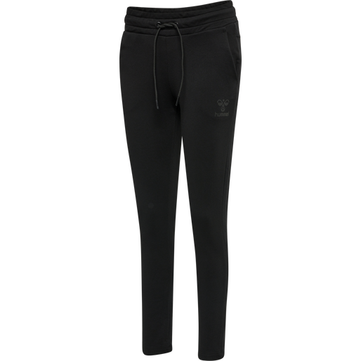 hmlNONI 2.0 TAPERED PANTS, BLACK, packshot