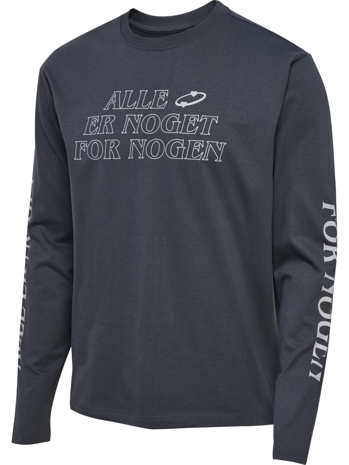 hmlPLADSTILFORSKELLE 25 T-SHIRT L/S, ASPHALT, packshot