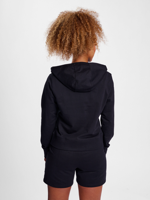 hmlGO 2.0 HOODIE WOMAN, BLACK, model