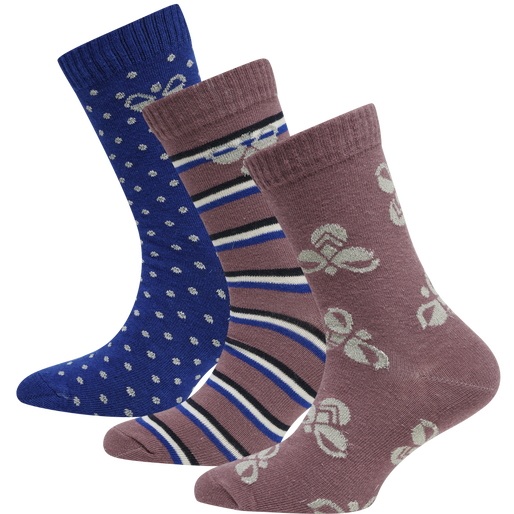 hmlALFIE SOCK 3-PACK, HEATHER ROSE, packshot