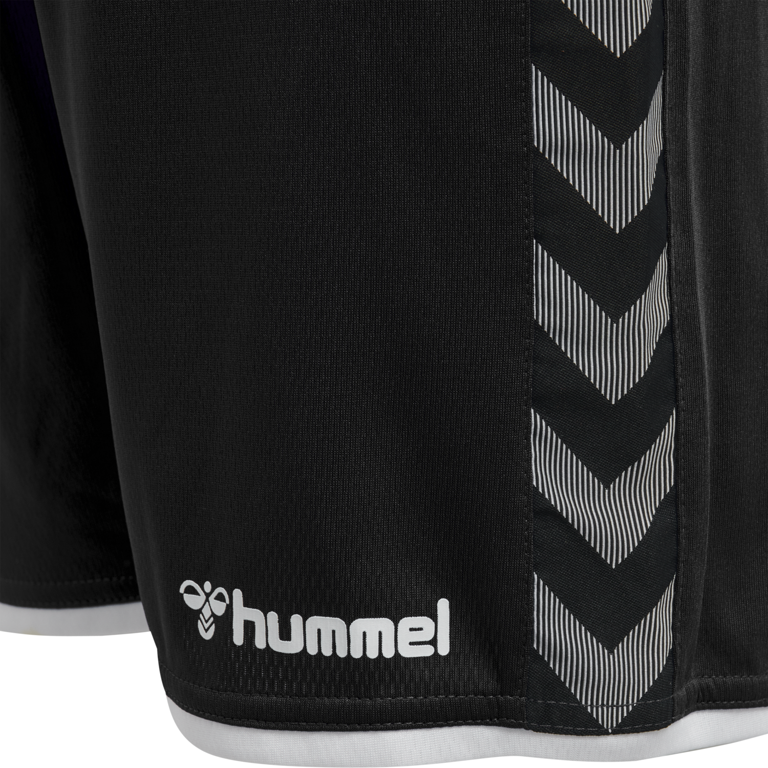 hmlAUTHENTIC KIDS POLY SHORTS, BLACK/WHITE, packshot