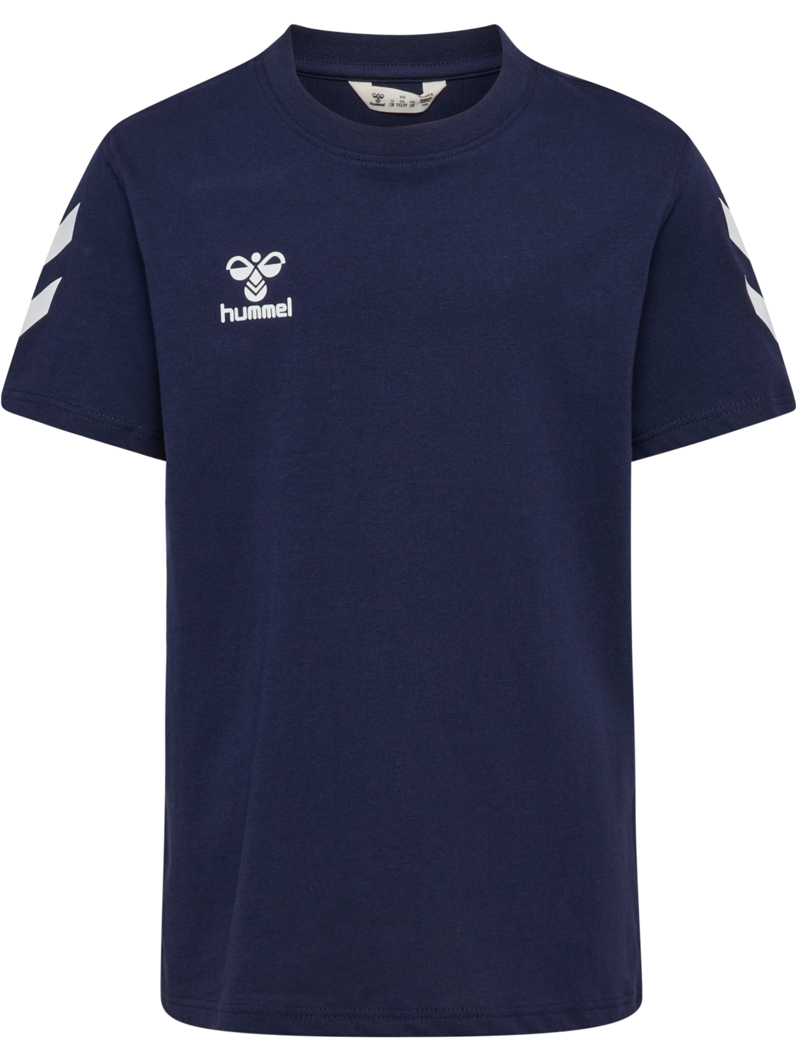 hmlGO 2.0 CHEVRON T-SHIRT S/S KIDS, MARINE, packshot