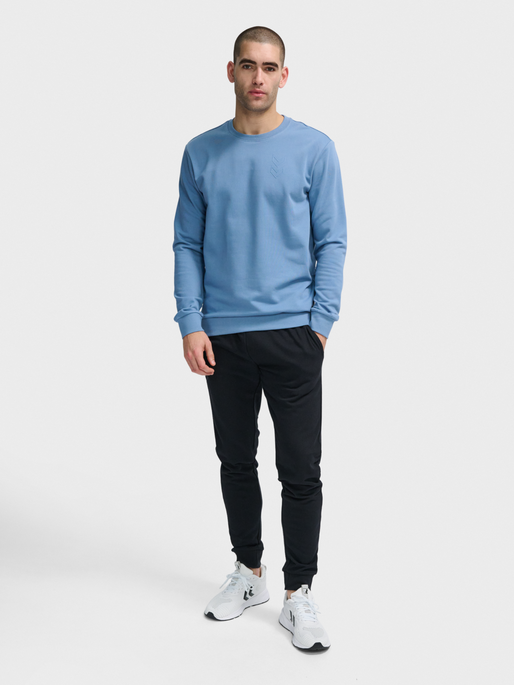 hmlACTIVE SWEATSHIRT, CORONET BLUE, model