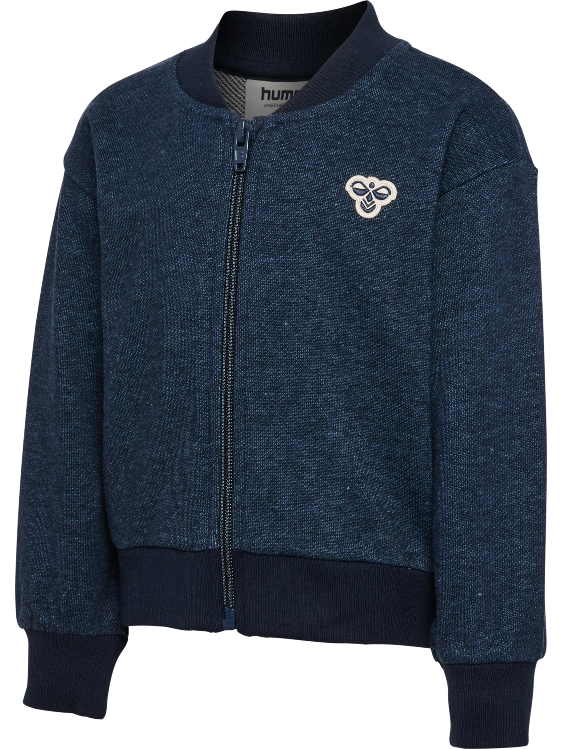 hmlMINI LOOSE DNM ZIP JACKET BEE, DRESS BLUES, packshot