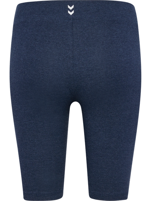 hmlPULSE LOGO MW SHORT TIGHTS, DRESS BLUE MELANGE, packshot