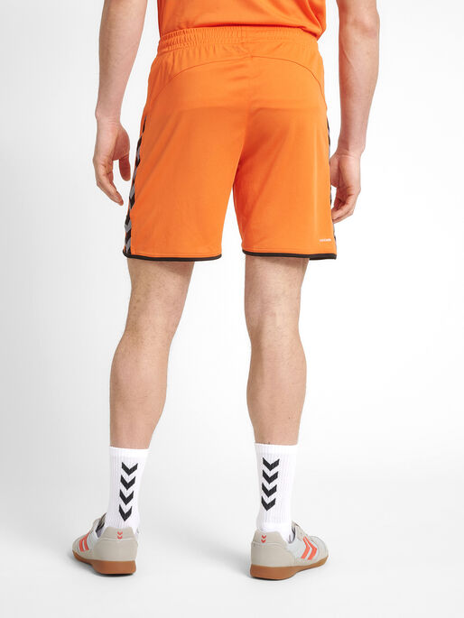 hmlAUTHENTIC POLY SHORTS, TANGERINE, model
