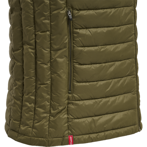 hmlRED QUILTED WAISTCOAT, DARK OLIVE hmlRED QUILTED WAISTCOAT, DARK OLIVE, packshot