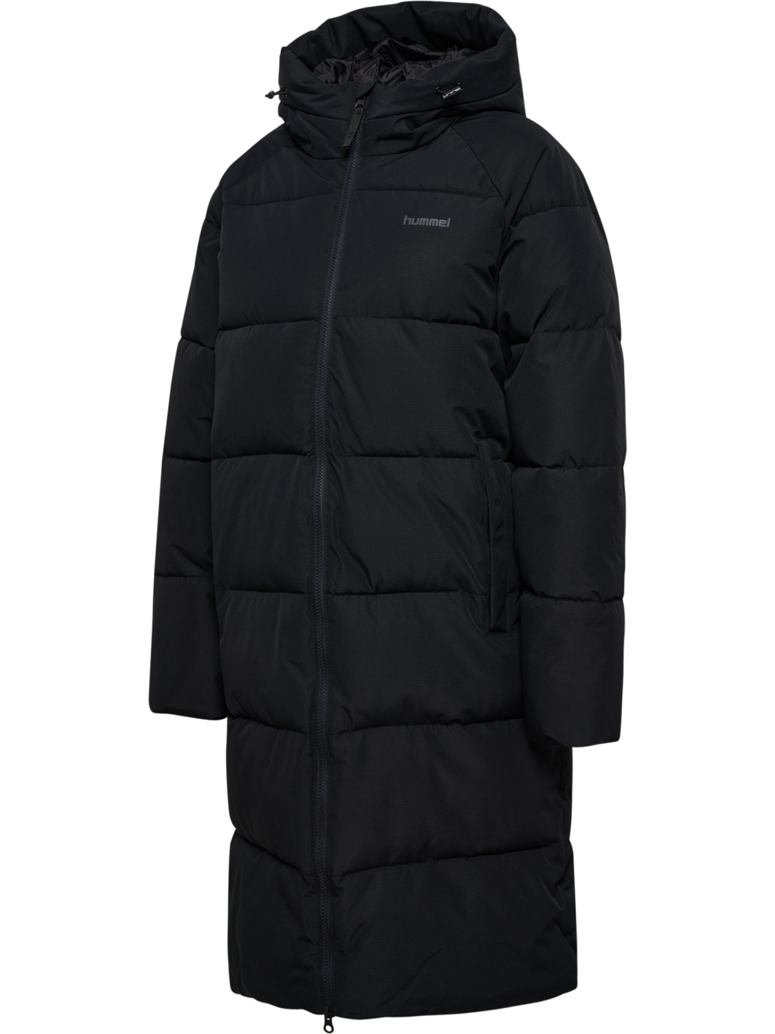 hmlLONG PUFFER W JACKET, BLACK, packshot