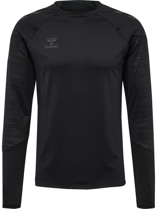 hmlPRO TRAINING CREW SWEAT, BLACK, packshot