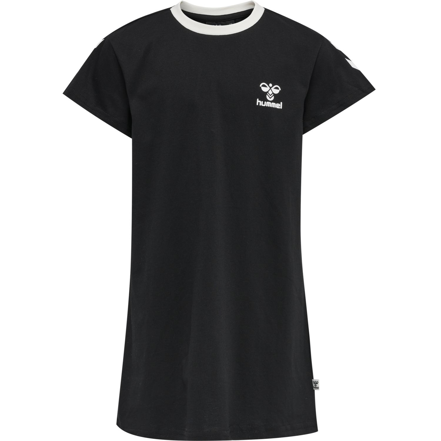 hmlMILLE T-SHIRT DRESS S/S, BLACK, packshot