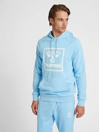 hmlISAM 2.0 HOODIE, PLACID BLUE, model