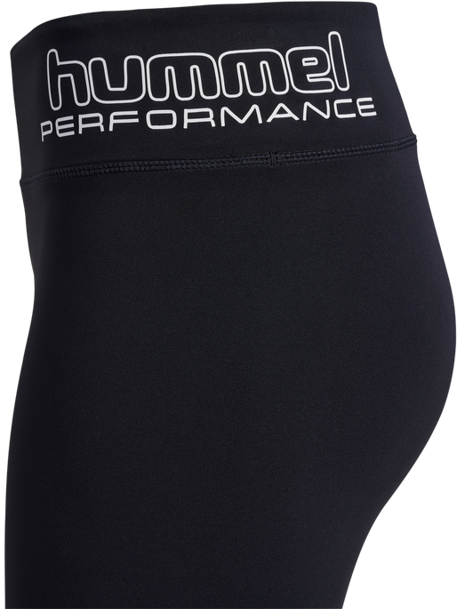 hmlTE FUNDAMENTAL MW TIGHT SHORTS, BLACK/WHITE hmlTE FUNDAMENTAL MW TIGHT SHORTS, BLACK/WHITE, packshot