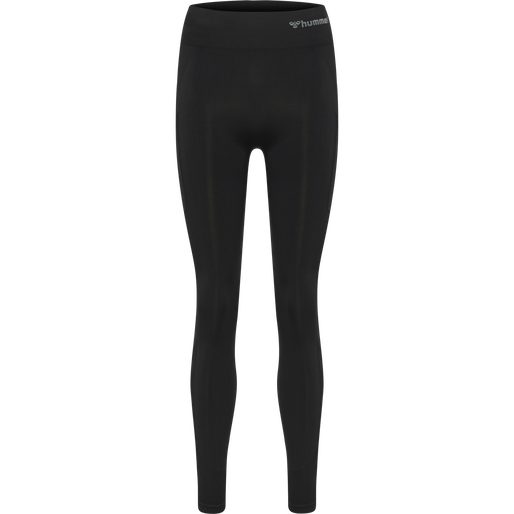 hmlMT IDA SEAMLESS MW POCKET TIGHTS, BLACK, packshot
