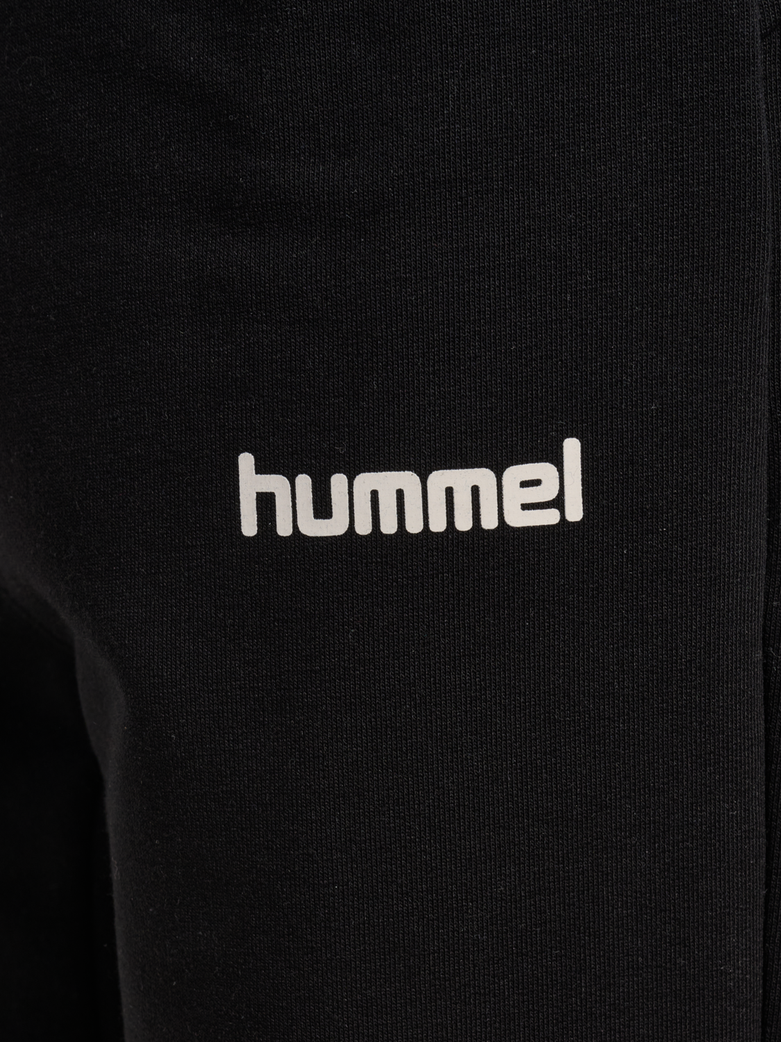 hmlJR REG LOGO ADJ WAIST PANTS, BLACK, packshot