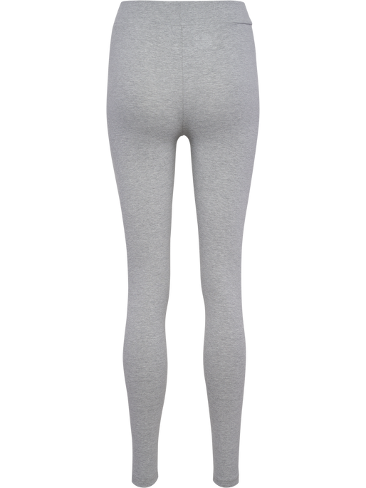 hmlELEMENTAL COTTON HW TIGHTS, GREY MELANGE, packshot