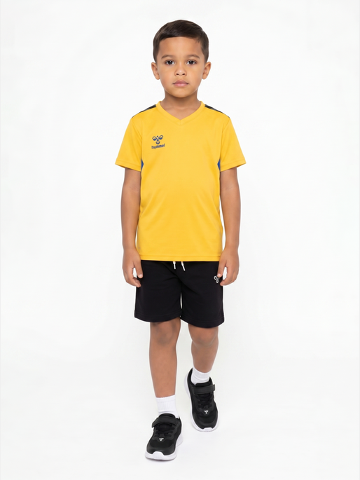hmlAUTHENTIC PL JERSEY S/S KIDS, SPORTS YELLOW/TRUE BLUE, model