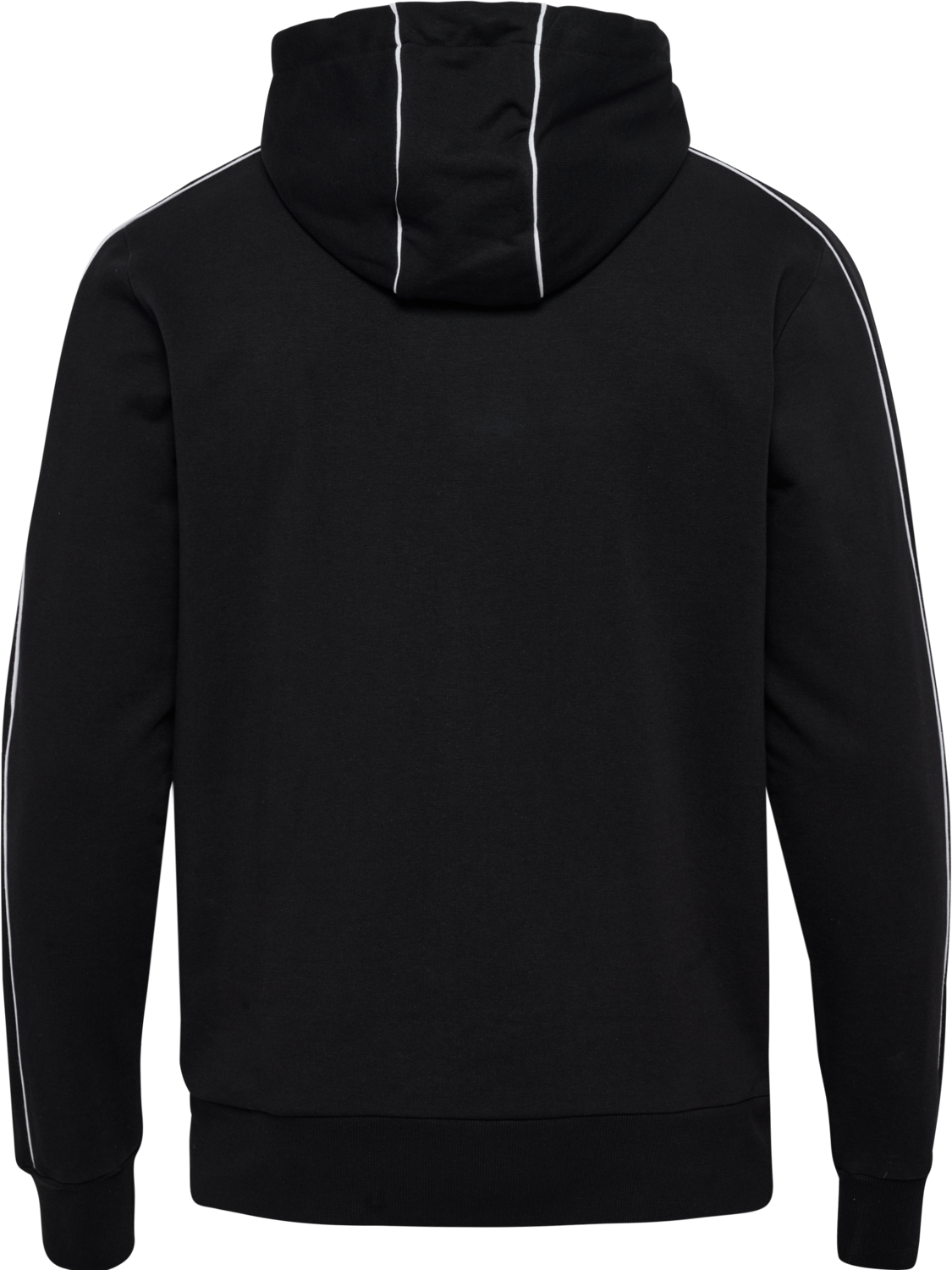 hmlPULSE PIPING ZIP HOODIE, BLACK, packshot