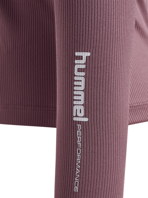 hmlPULSE W ZIP SHIRT L/S, WISTFUL MAUVE, packshot