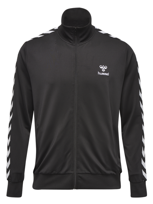 HMLNATHAN ZIP JACKET, CAVIAR/CAVIAR, packshot