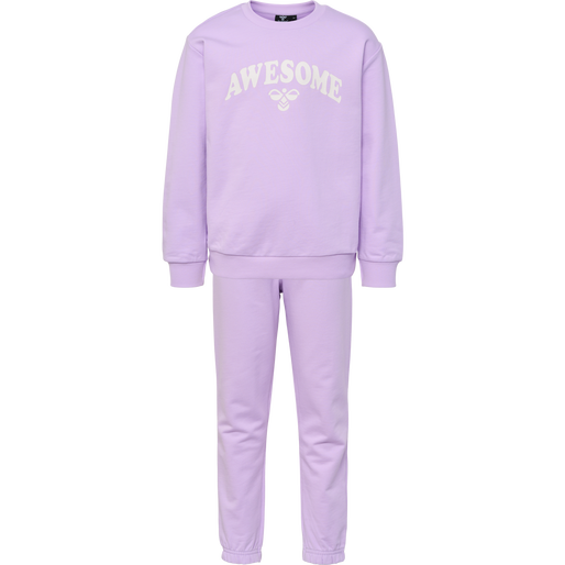 hmlRUSHY CREWSUIT, ORCHID BLOOM, packshot