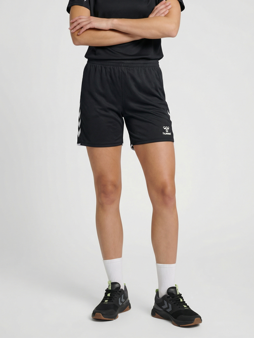 hmlCORE 2.0 SHORTS WOMAN, BLACK/WHITE, model