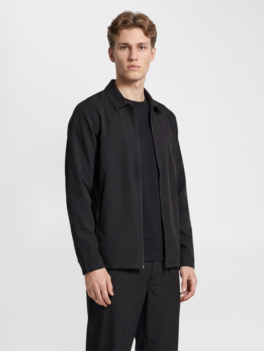 FORMAL OVERSHIRT BEE, BLACK, model