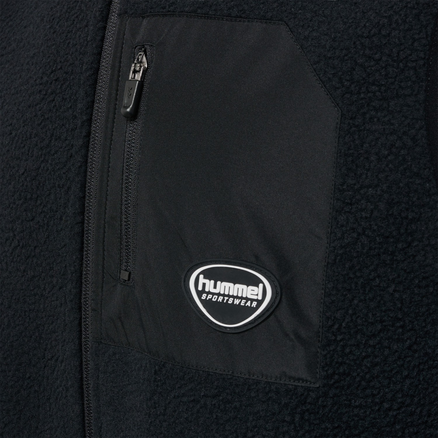 hmlLGC OLIVER FLEECE WAISTCOAT, BLACK, packshot