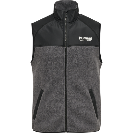 hmlLGC CHARLEY FLEECE WAISTCOAT, BLACKENED PEARL hmlLGC CHARLEY FLEECE WAISTCOAT, BLACKENED PEARL, packshot