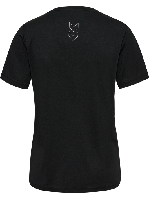 hmlTE TOLA T-SHIRT, BLACK, packshot