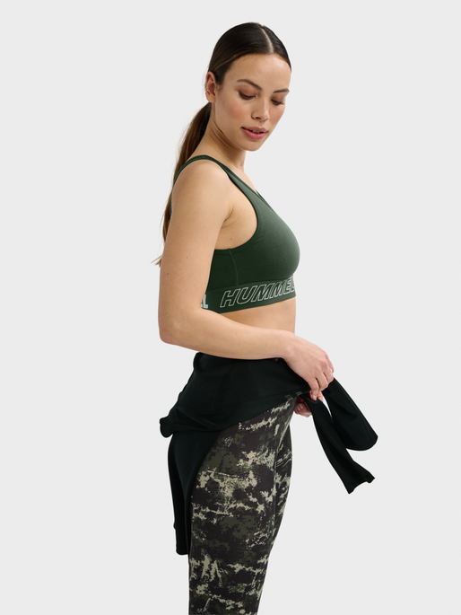 hmlTE MAJA 2-PACK COTTON SPORTS TOP, BLACK/CLIMBING IVY, model