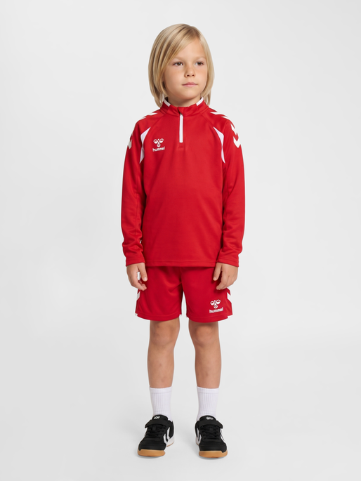 hmlCORE 2.0 HALF ZIP KIDS, TRUE RED/WHITE, model