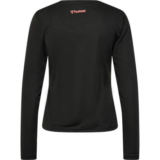 hmlMT FRI MESH T-SHIRT L/S, BLACK, packshot