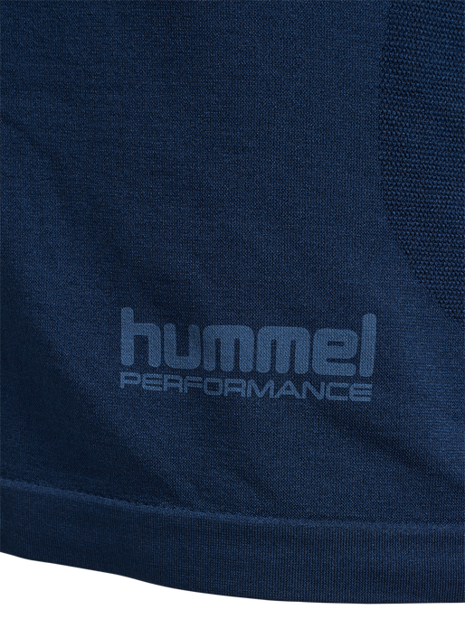 hmlHIIT SEAMLESS T-SHIRT L/S, DRESS BLUES, packshot