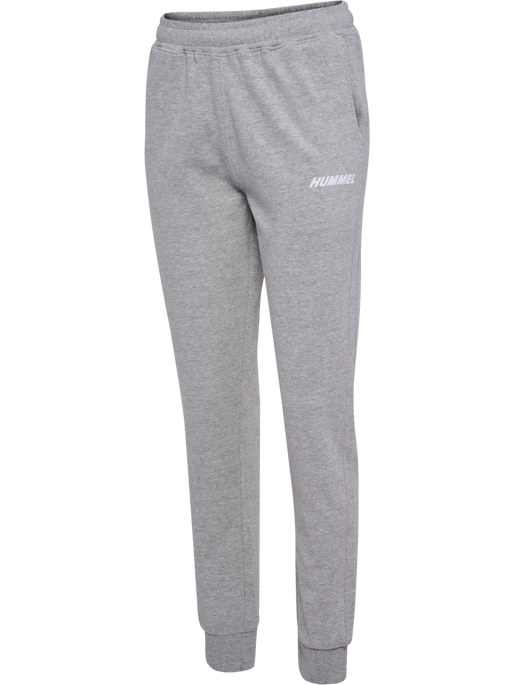 hmlELEMENTAL REGULAR PANTS WOMAN, GREY MELANGE, packshot