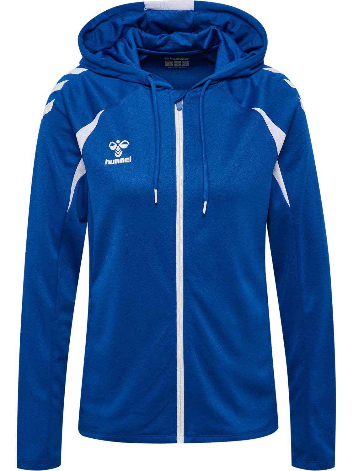hmlCORE 2.0 ZIP HOODIE WOMAN, TRUE BLUE/WHITE, packshot