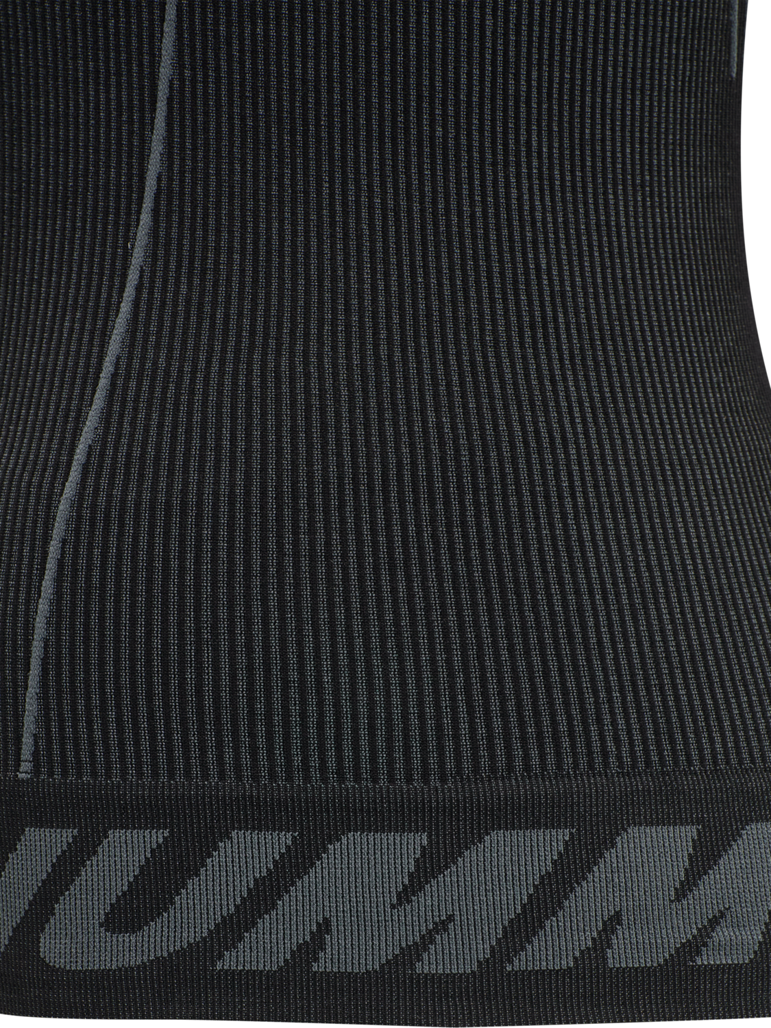 hmlTE CHRISTEL SEAMLESS TOP, BLACK/ASPHALT MELANGE, packshot