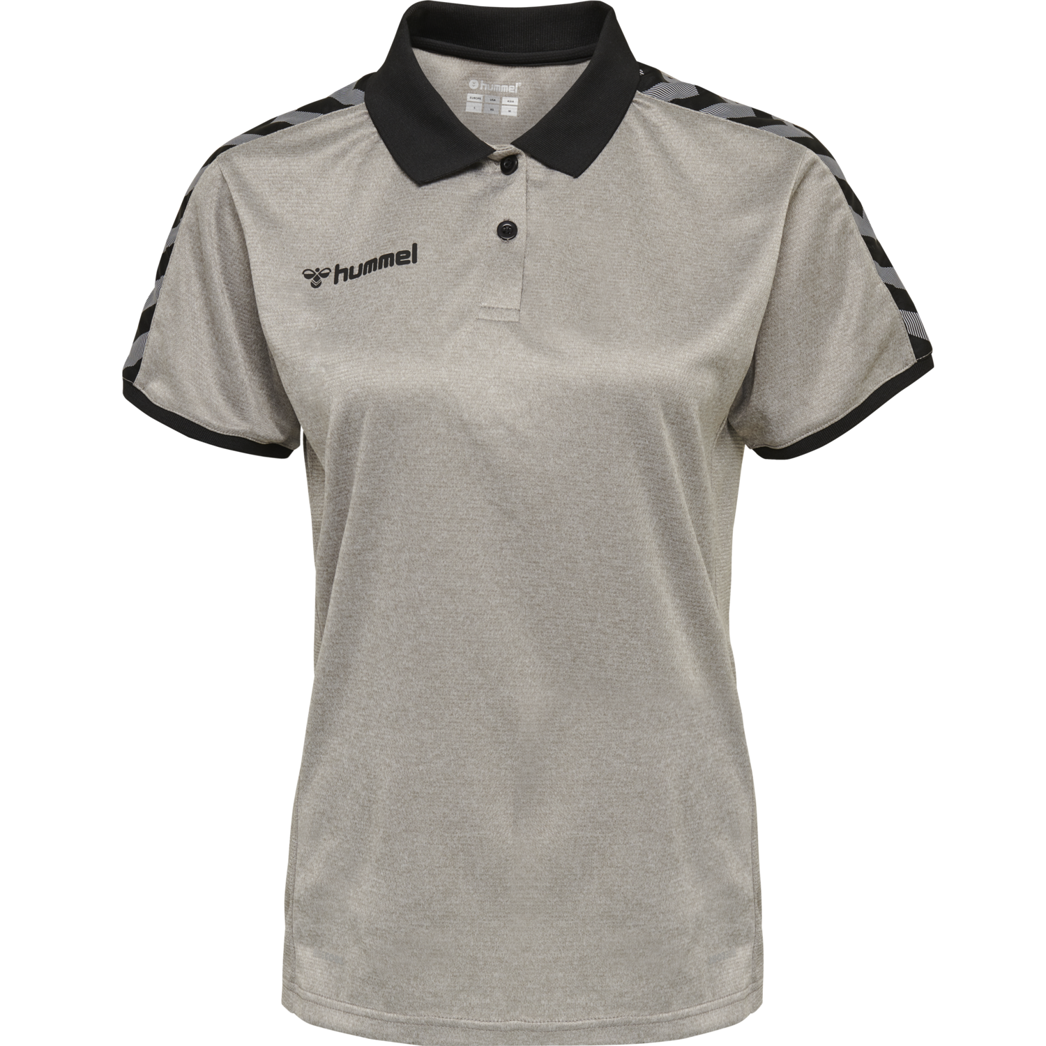 hmlAUTHENTIC WOMAN FUNCTIONAL POLO, GREY MELANGE, packshot