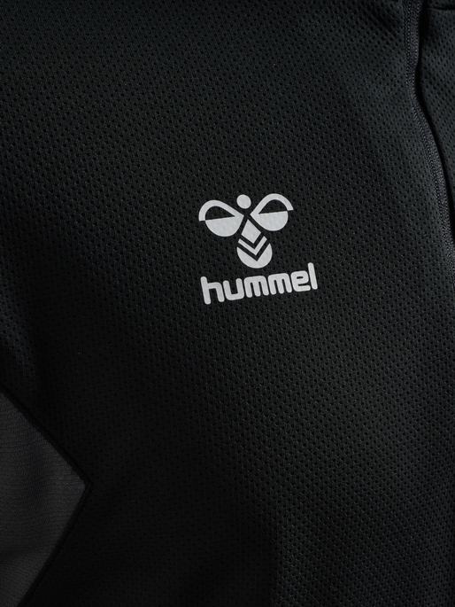 hmlAUTHENTIC HALF ZIP SWEAT, BLACK, packshot