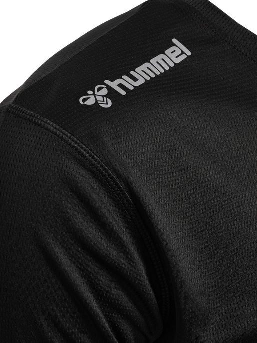 hmlRUN JERSEY S/S, BLACK, packshot