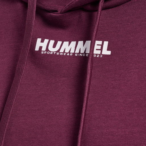 hmlLEGACY WOMAN CROPPED HOODIE, GRAPE WINE, packshot