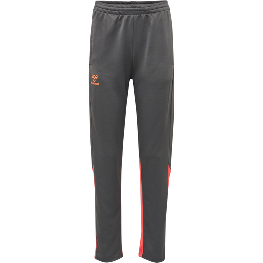 hmlONGRID POLY PANTS WO, FORGED IRON/NASTURIUM hmlONGRID POLY PANTS WO, FORGED IRON/NASTURIUM, packshot