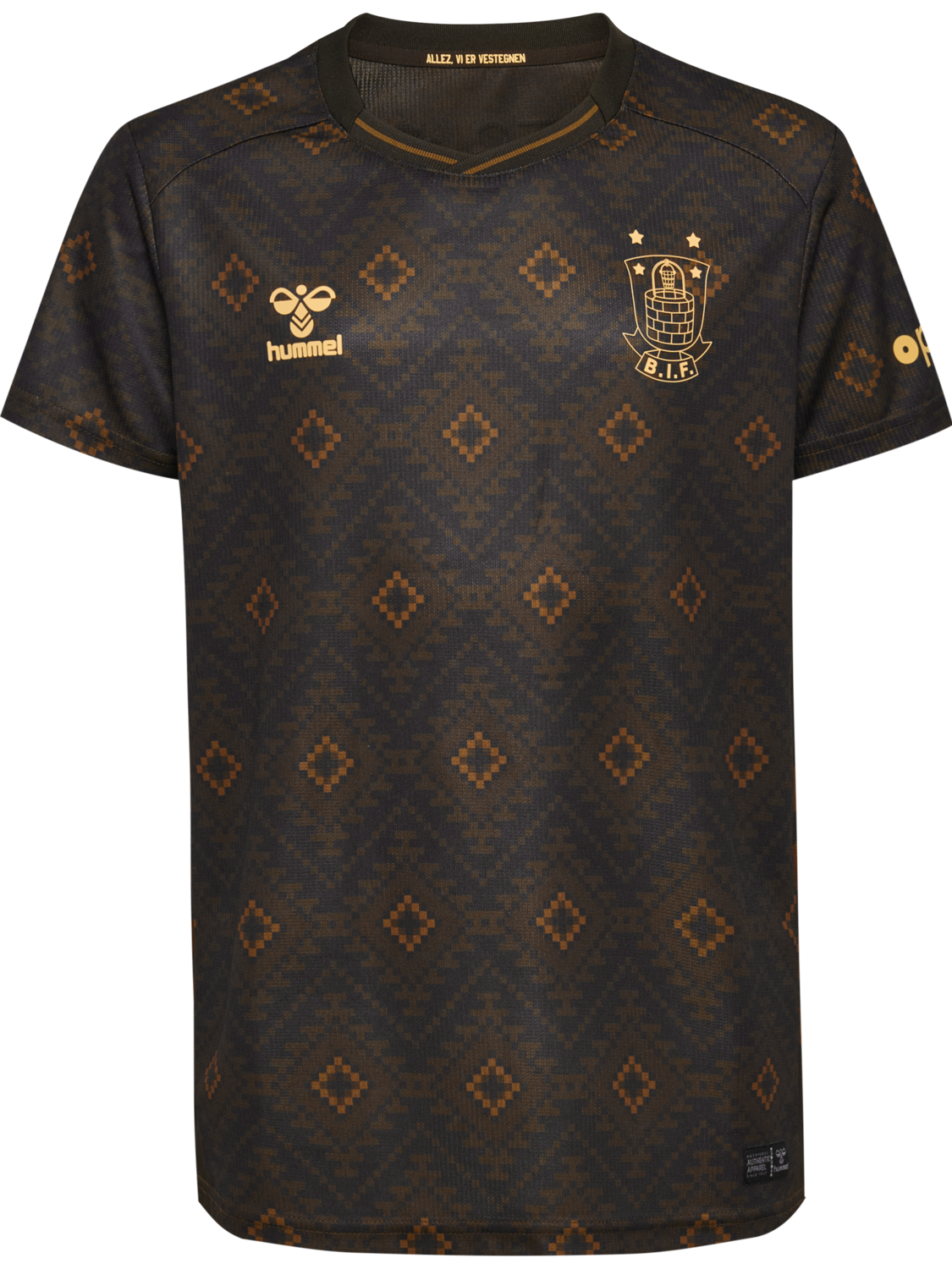 BIF 25/26 THIRD JERSEY S/S KIDS, BROWN, packshot