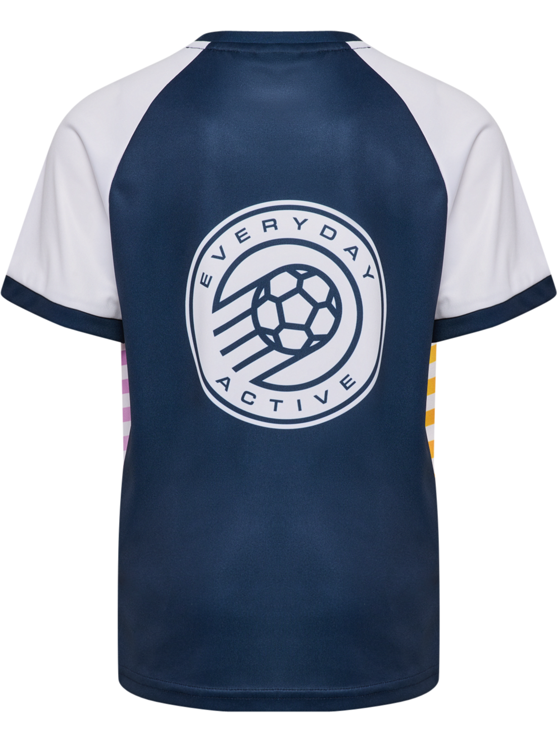 hmlSHIMMER T-SHIRT S/S, DRESS BLUES/WHITE, packshot