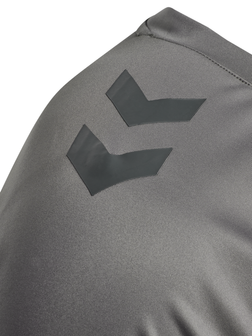 hmlLEAD 2.0 CREW SWEAT, WHITE/STEEL GRAY, packshot