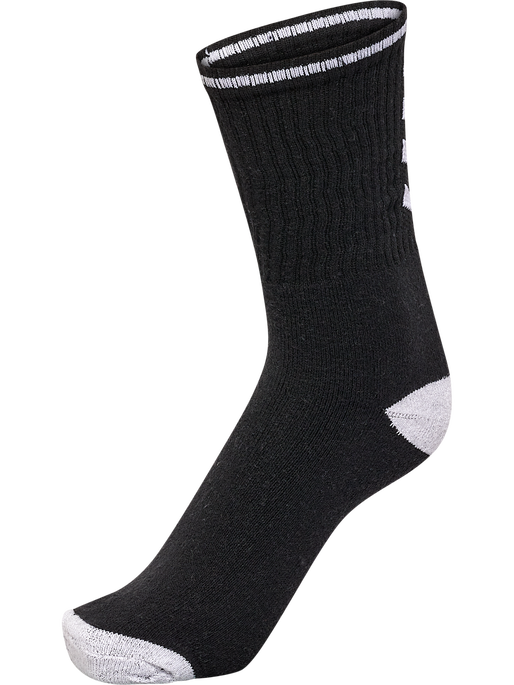 hml3-PACK SINGLE STRIPE CREW SOCK, BLACK hml3-PACK SINGLE STRIPE CREW SOCK, BLACK, packshot